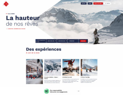 Valdisere.com, le site internet de Val d’Isère Tourisme a fait peau neuve cet été !