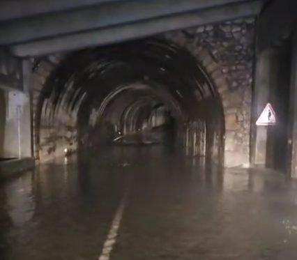 Travaux au tunnel du Saut