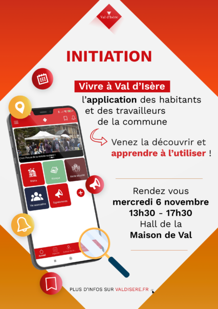 Venez (re)découvrir l’application Vivre à Val d’Isère !