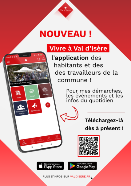 L’application vivre à Val d’Isère est maintenant disponible sur Google Play et l’Apple Store !